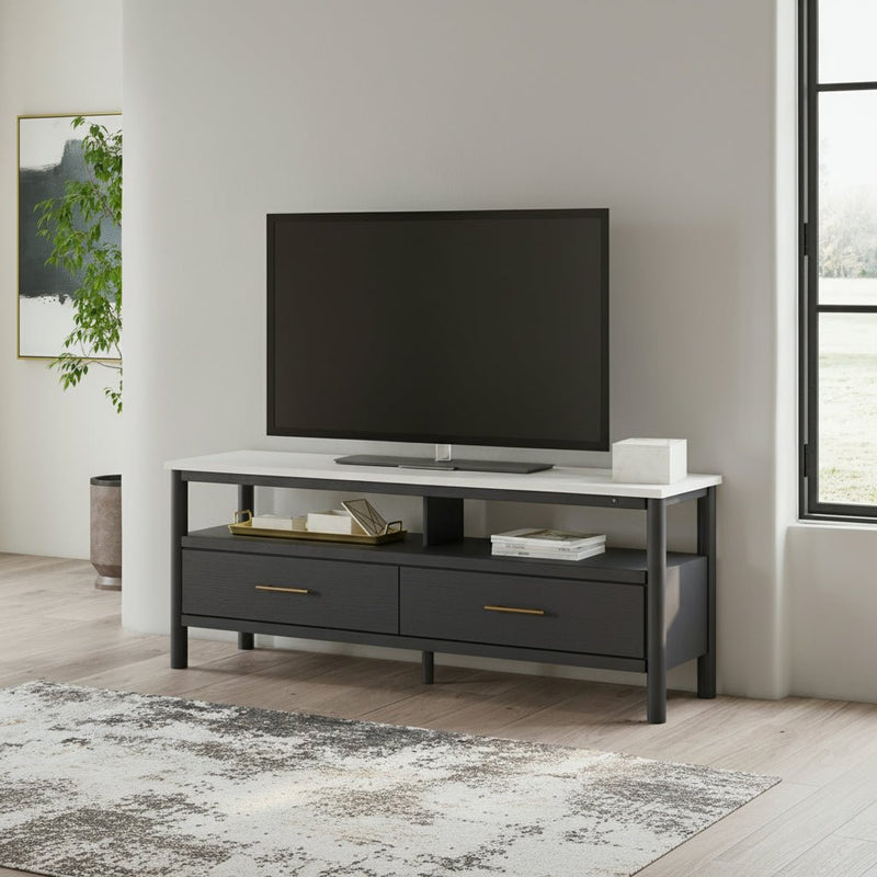 Cadmori 63" TV Stand with Electric Fireplace - Berre Furniture