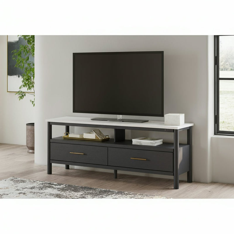 Cadmori 63" TV Stand with Electric Fireplace - Berre Furniture