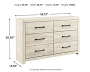 CAMBECK SIX DRAWER DRESSER