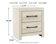 CAMBECK TWO DRAWER NIGHT STAND