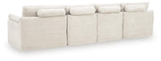 Canefield 4-Piece Sectional with Ottoman