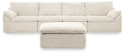 Canefield 4-Piece Sectional with Ottoman Default Title