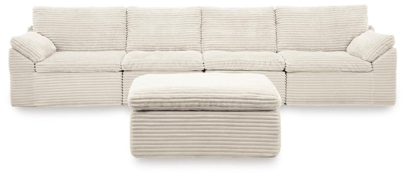 Canefield 4-Piece Sectional with Ottoman Default Title