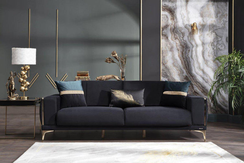 Carlino 3 Seat Sleeper Sofa by Bellona NAPOLY BLACK