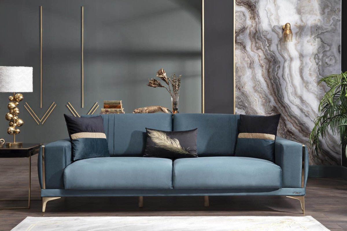 Carlino 3 Seat Sleeper Sofa by Bellona (NAPOLY E.GREEN