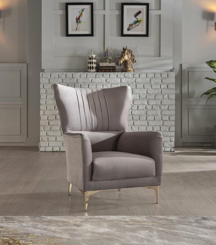 Carlino Accent Chair by Bellona NAPOLY GREY