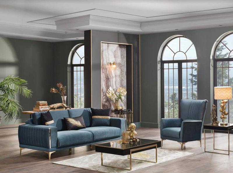 Carlino Loveseat by Bellona (NAPOLY E.GREEN