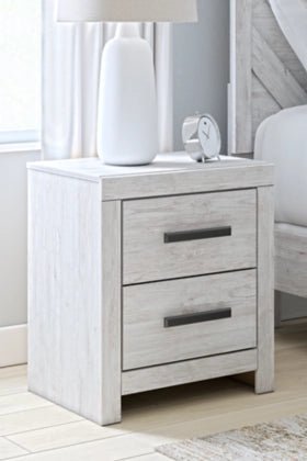 CAYBONI TWO DRAWER NIGHT STAND