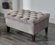 Cecilia Storage Ottoman (Pearla Grey) by Bellona