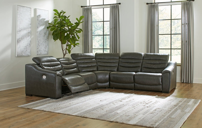Center Line 5 - Piece Power Reclining Sectional - Berre Furniture