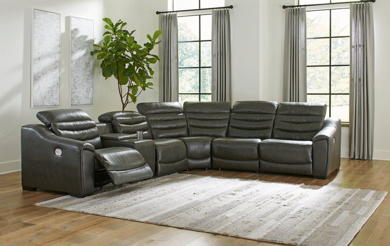 Center Line 6 - Piece Power Reclining Sectional - Berre Furniture