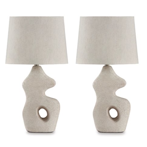 Chadrich Paper Table Lamp Set of 2 - Berre Furniture