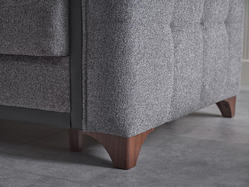 Charlotte Love Seat (Beatto Anthracite) by Bellona