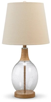 Clayleigh Glass Table Lamp Set of 2 - Berre Furniture