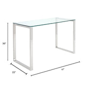 DAVID Desk Silver