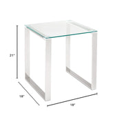 DAVID Side/End Table Silver