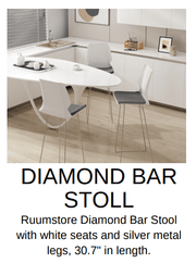 Diamond Bar Stool - Set of 2
