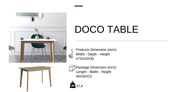 Doco Table Varna Oak - Berre Furniture