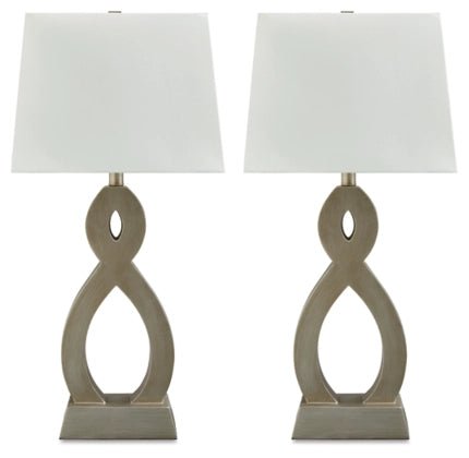 Donancy Poly Table Lamp Set of 2 - Berre Furniture