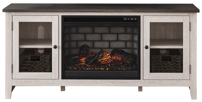 Dorrinson 60" TV Stand with Electric Fireplace - Berre Furniture
