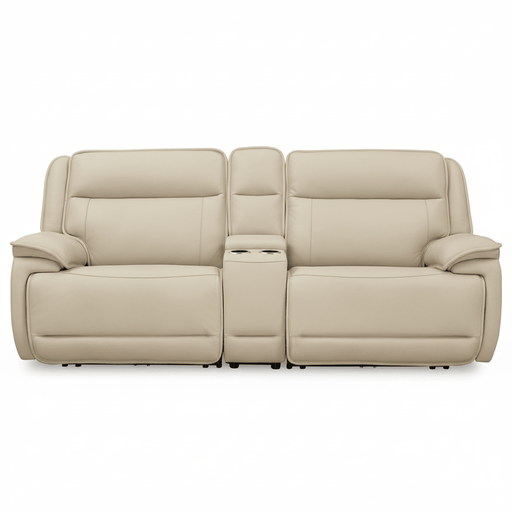 Double Deal 3 - Piece Power Reclining Loveseat with Console - Berre Furniture