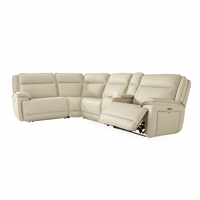 Double Deal 5-Piece Reclining Sectional with Console Default Title