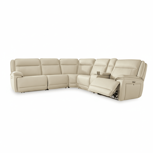 Double Deal 6-Piece Power Reclining Sectional Default Title