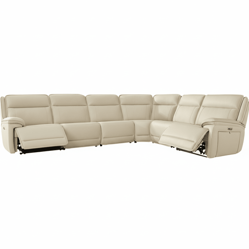 Double Deal 6-Piece Reclining Sectional Default Title