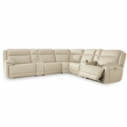 Double Deal 7-Piece Reclining Sectional with 2 Consoles Default Title