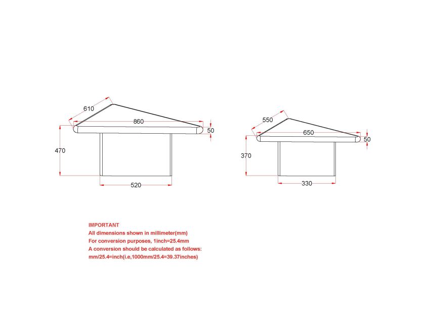 DRACO 2pc Coffee Table - Berre Furniture