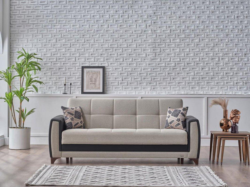 Dublin 3 Seat Sleeper Sofa (Boss Cream) by Bellona