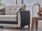 Dublin 3 Seat Sleeper Sofa (Boss Cream) by Bellona