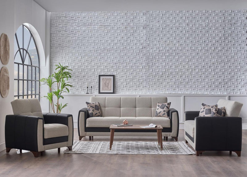 Dublin Love Seat (Boss Cream) by Bellona
