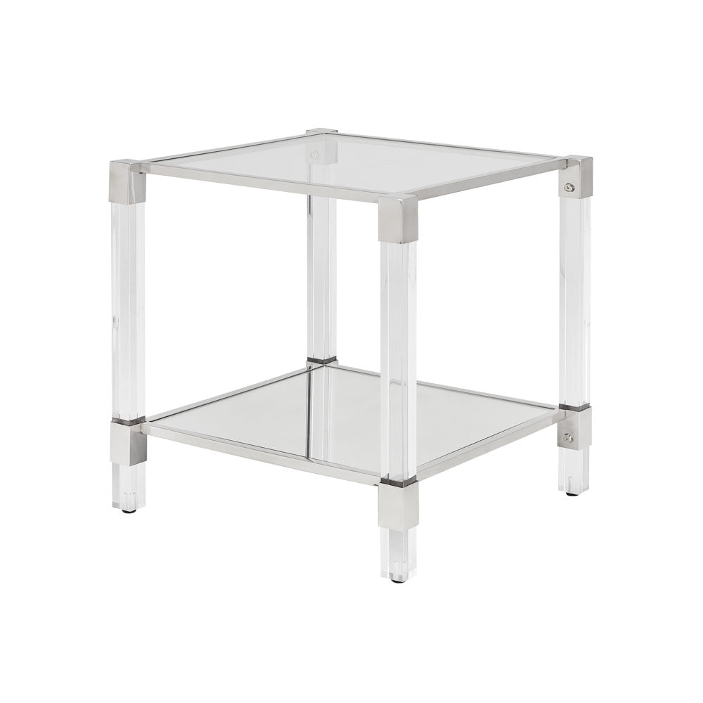 DUDLEY End Table Silver