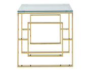Eros Accent Table in Gold - Berre Furniture