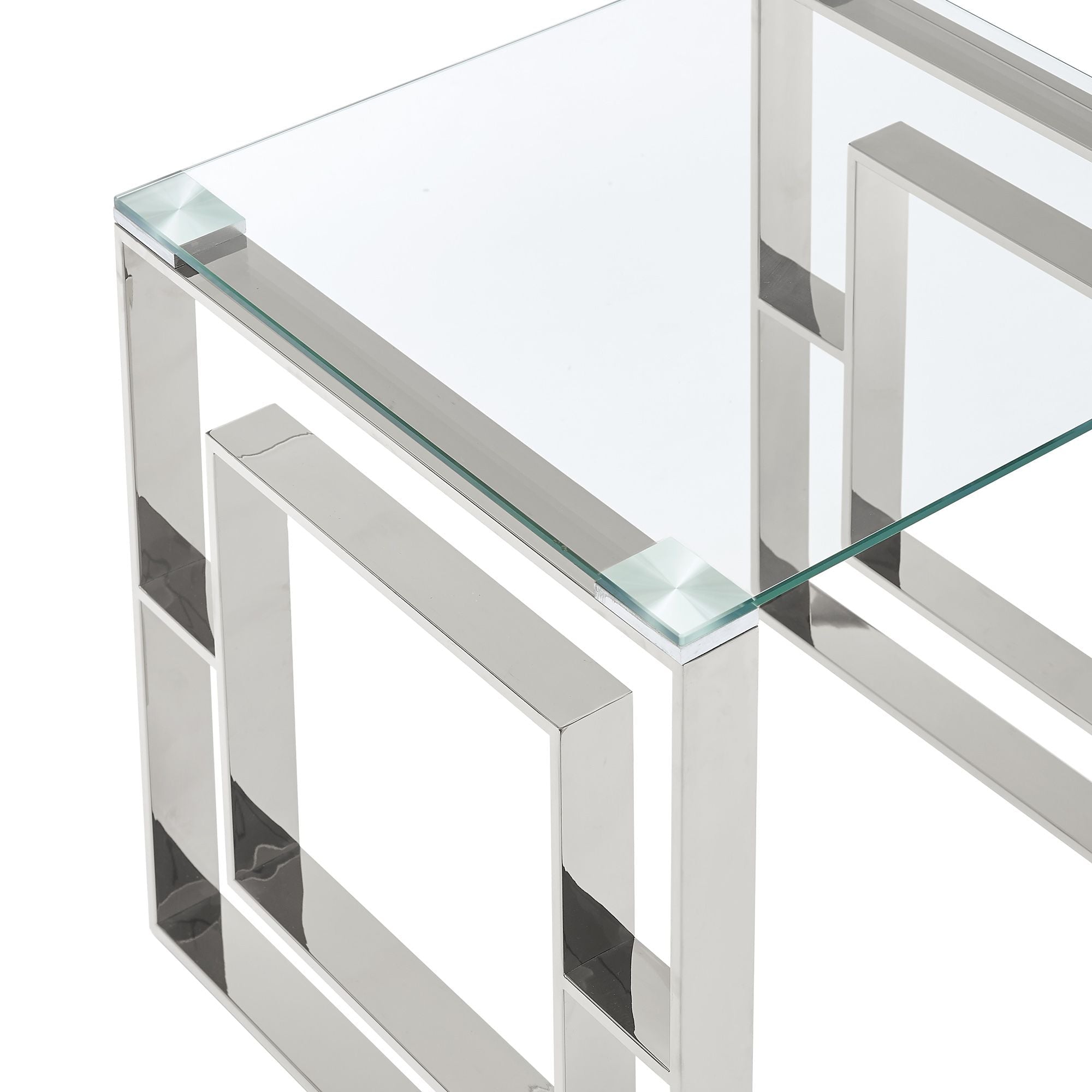 Eros Accent table in Silver - Berre Furniture