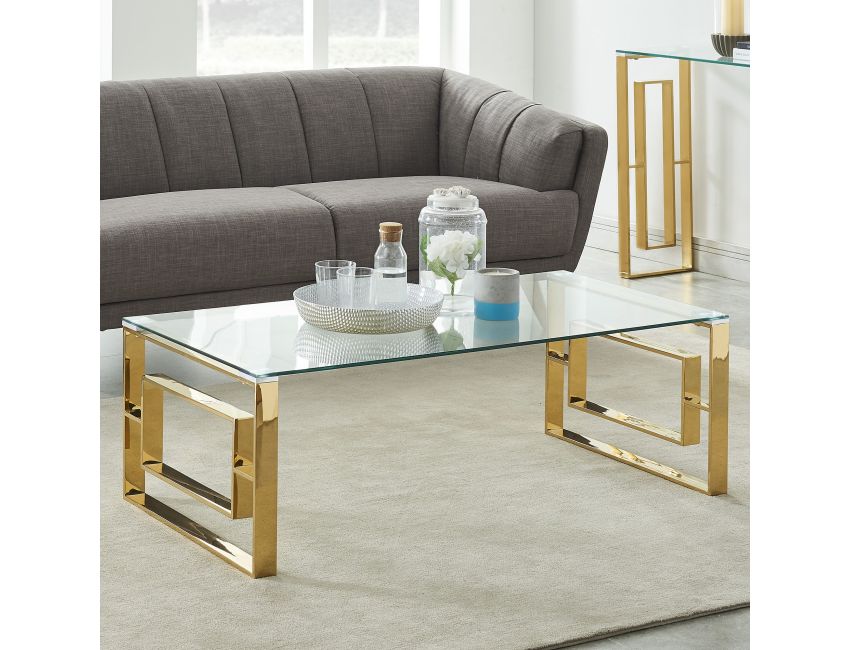 Eros Coffee Table in Gold - Berre Furniture