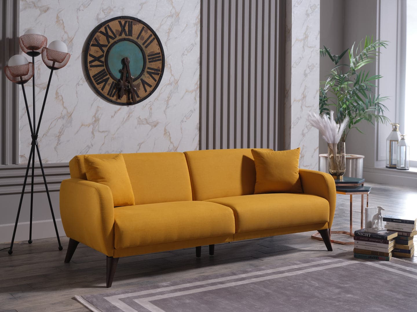 Flexy Sofa in a Box Zigana Yellow by Bellona