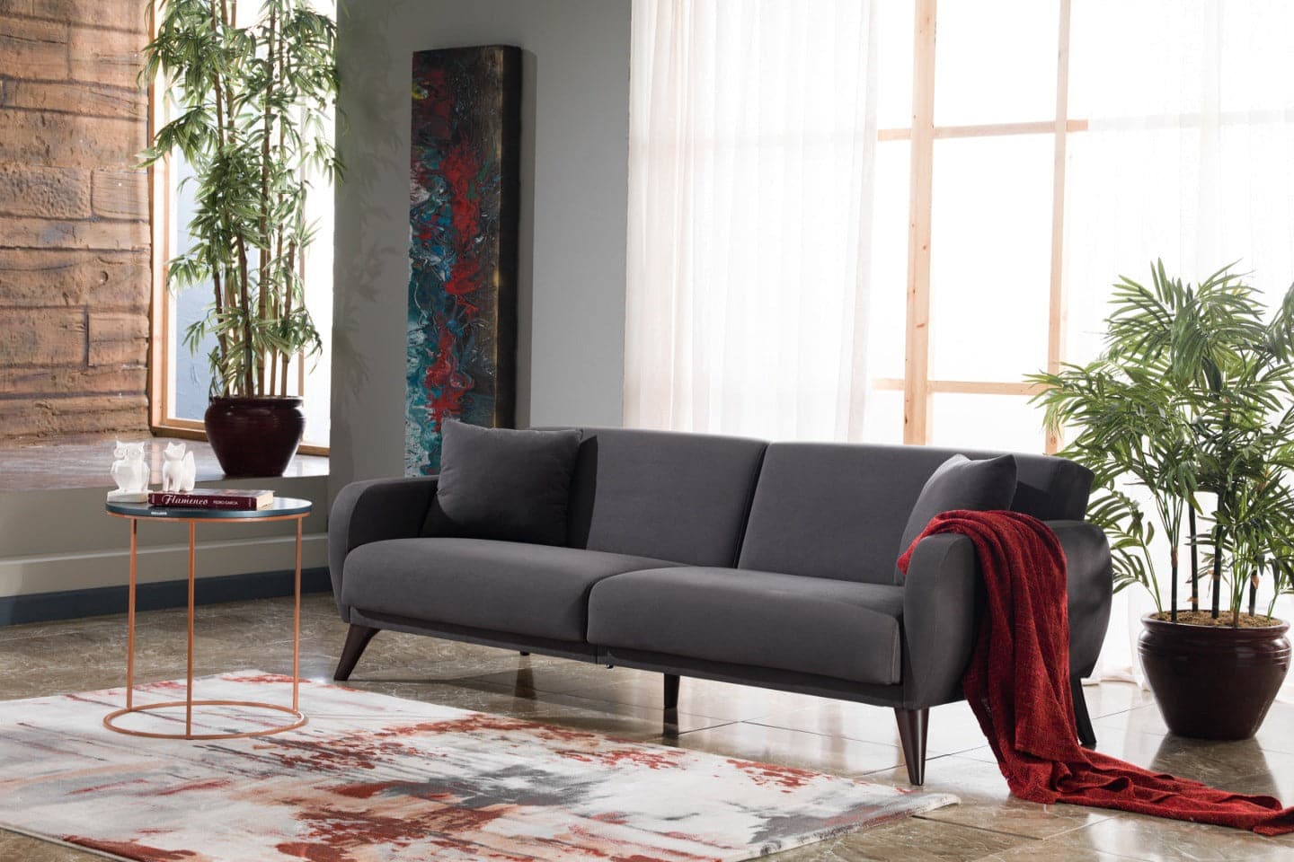 Flexy Sofa In A Box Sofa by Bellona ZIGANA CHARCOAL