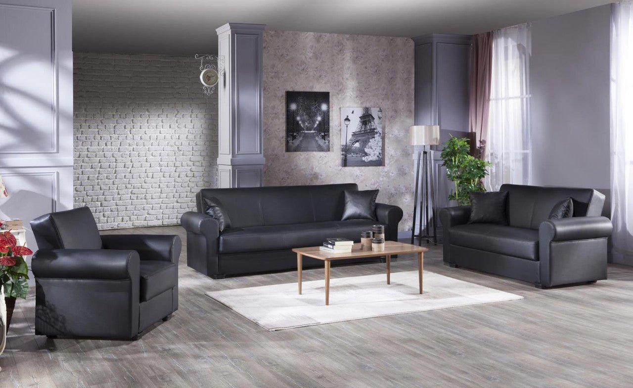 Floris Living Room Set Sofa Loveseat Armchair by Bellona