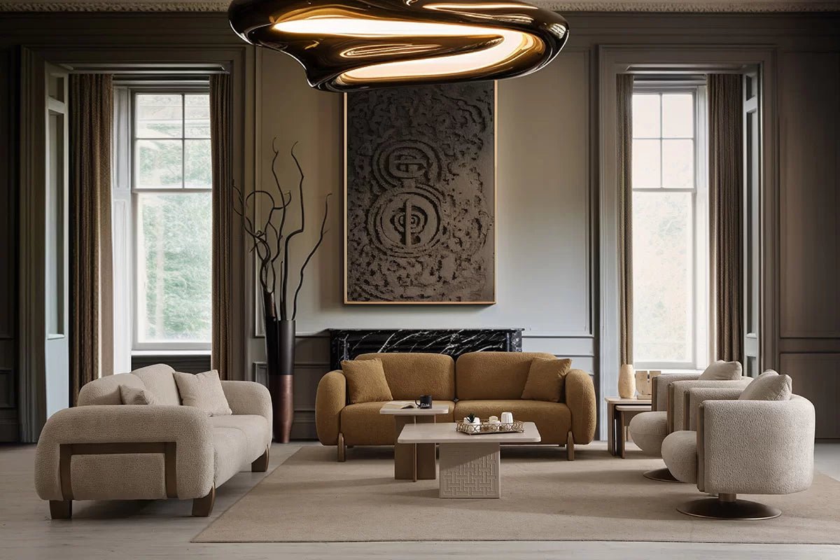 FLORYA Living Room Set - Sofa Loveseat Armchair - Berre Furniture