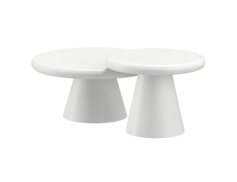 Galio 2pc Round Coffee Table - Berre Furniture