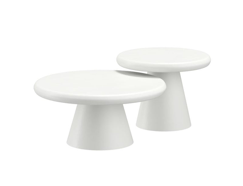 Galio 2pc Round Coffee Table - Berre Furniture