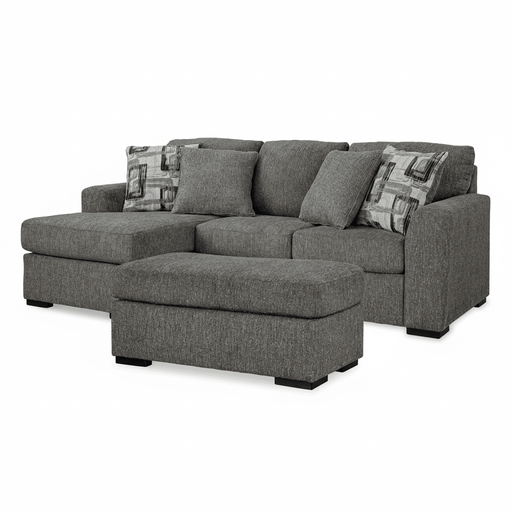 Gardiner Sofa Chaise with Ottoman - Berre Furniture