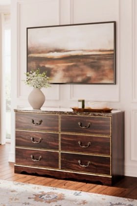 GLOSMOUNT SIX DRAWER DRESSER