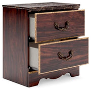 GLOSMOUNT TWO DRAWER NIGHT STAND