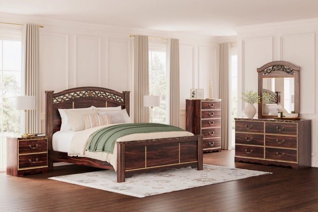 GLOSMOUNT TWO DRAWER NIGHT STAND