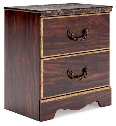 GLOSMOUNT TWO DRAWER NIGHT STAND