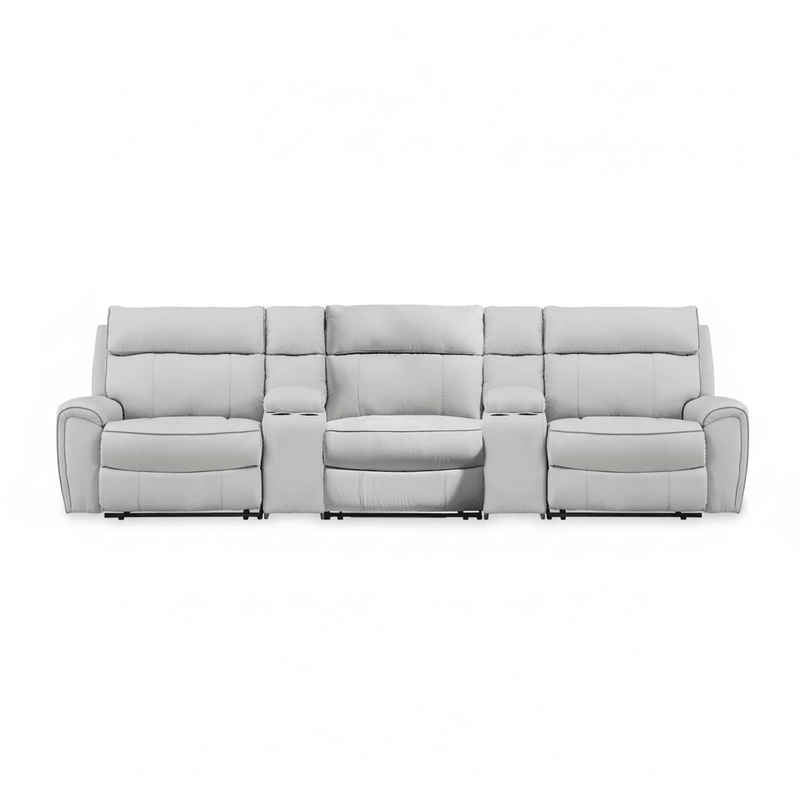 Grafton Pike 5 - Piece Reclining Sofa with Storage Consoles - Berre Furniture