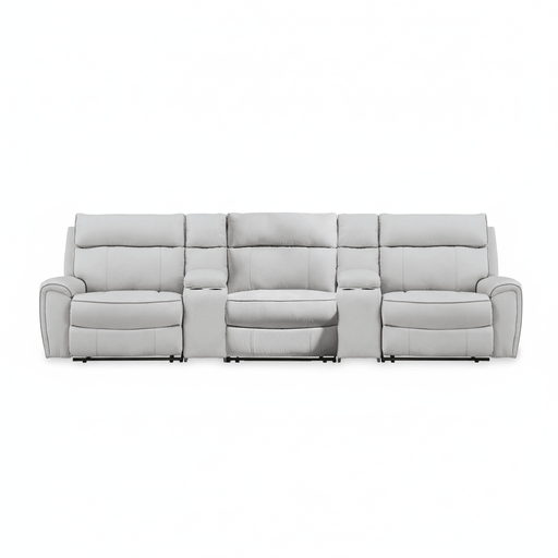 Grafton Pike 5 - Piece Reclining Sofa with Storage Consoles - Berre Furniture